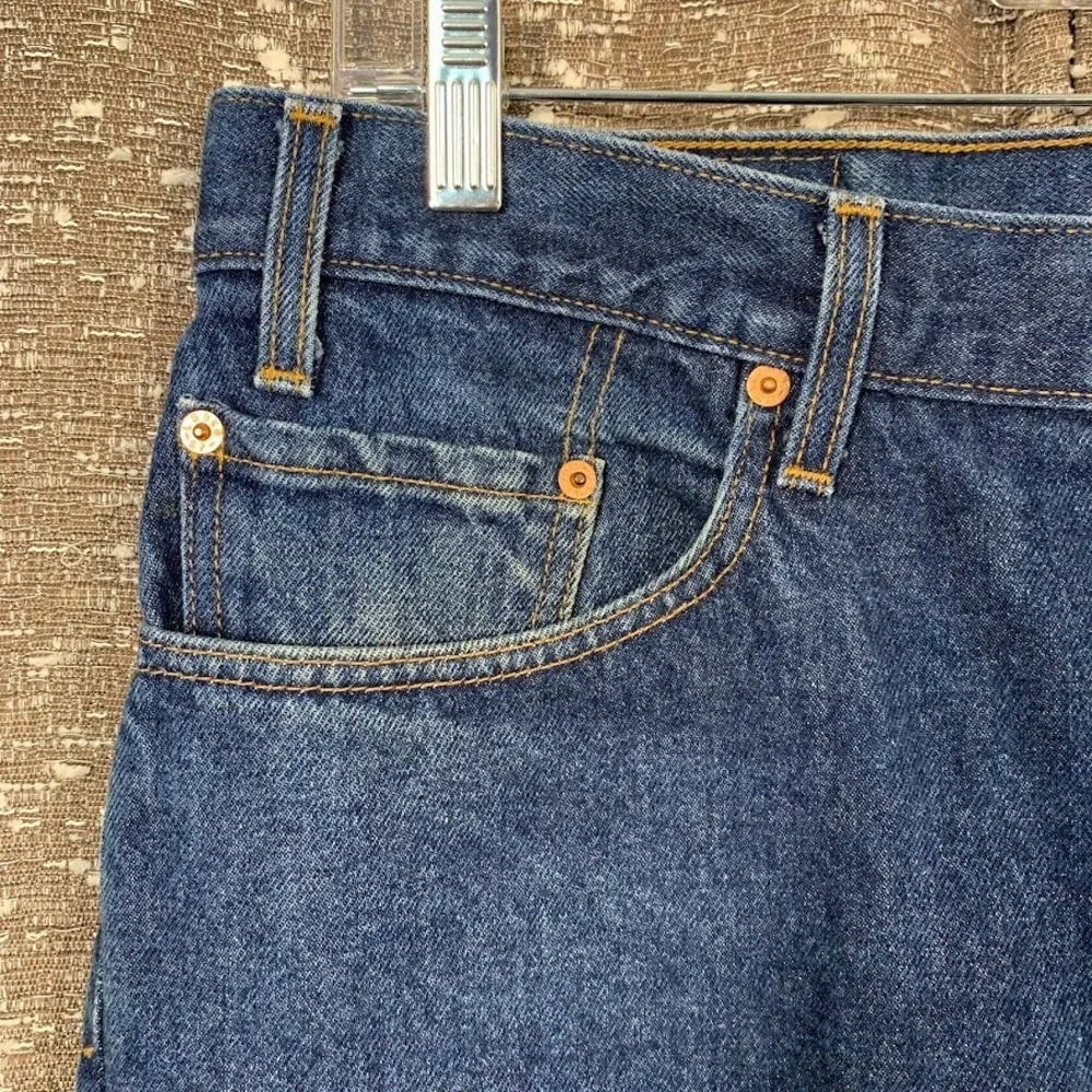 Vintage 90's Levi's 505‎ Regular Fit Straight Leg Blue Denim Jeans Men's 38x30